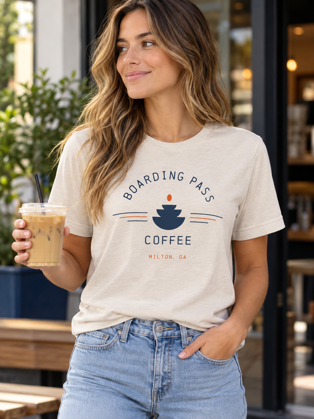 Boarding Pass Coffee Milton Roastery T-Shirt – Bella+Canvas