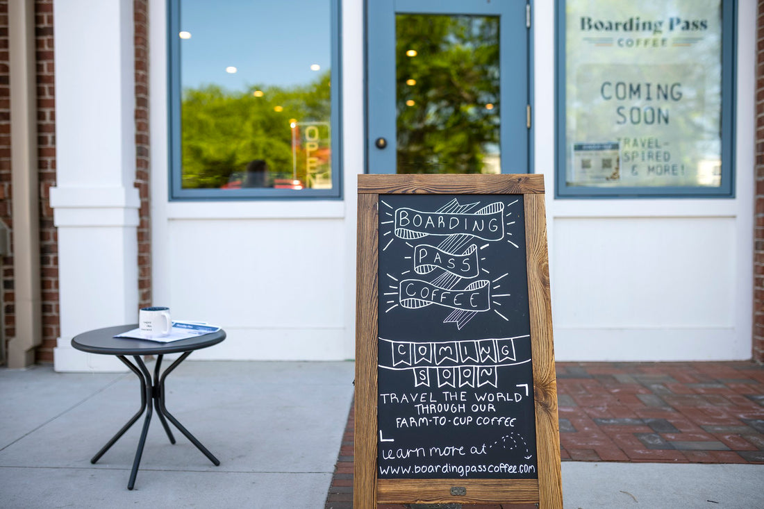 Now boarding: Travel-themed coffee shop nearing completion on Gainesville Square - Gainesville Times April 13, 2023