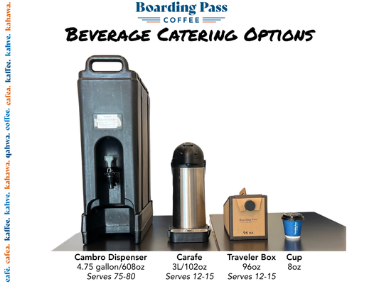 Catering - Brewed Iced Coffee Carafe Returnable Stainless Steel Airpot