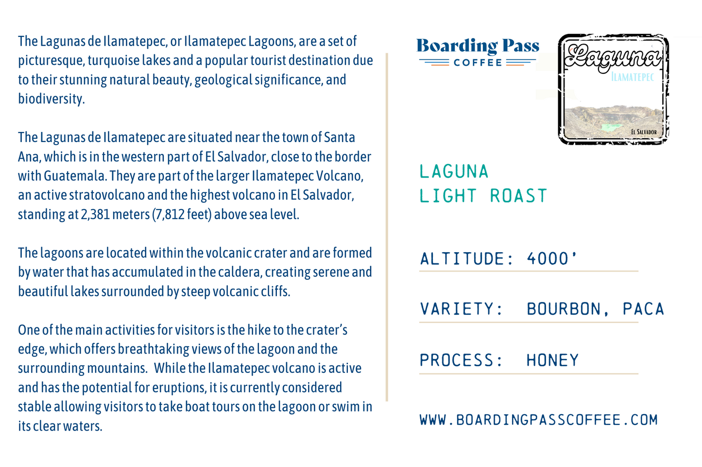 Laguna (El Salvador) - Light Roast