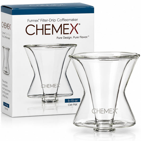 Chemex Funnex Glass Pour-Over Coffee Maker -  5–15 oz