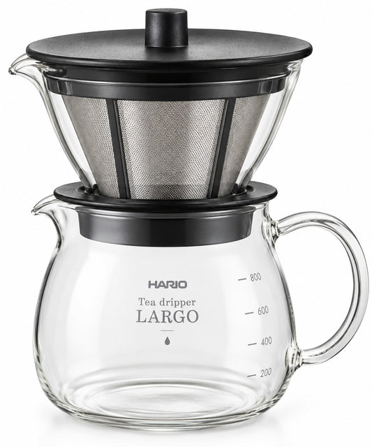 Hario Tea Dripper LARGO - 800mL Glass Tea Brewer