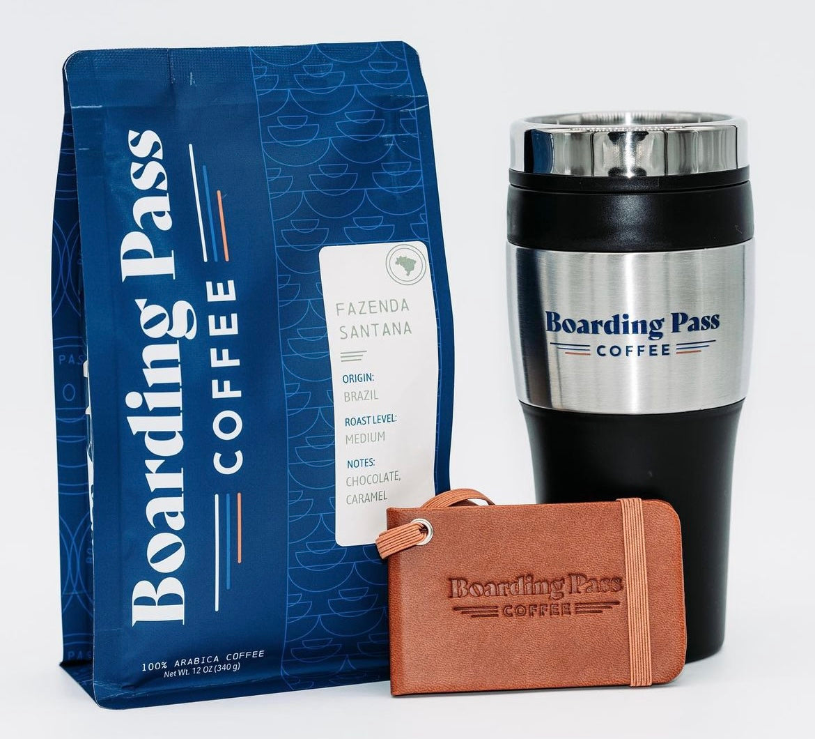 Boarding Pass Coffee travel mug (BPA-free)